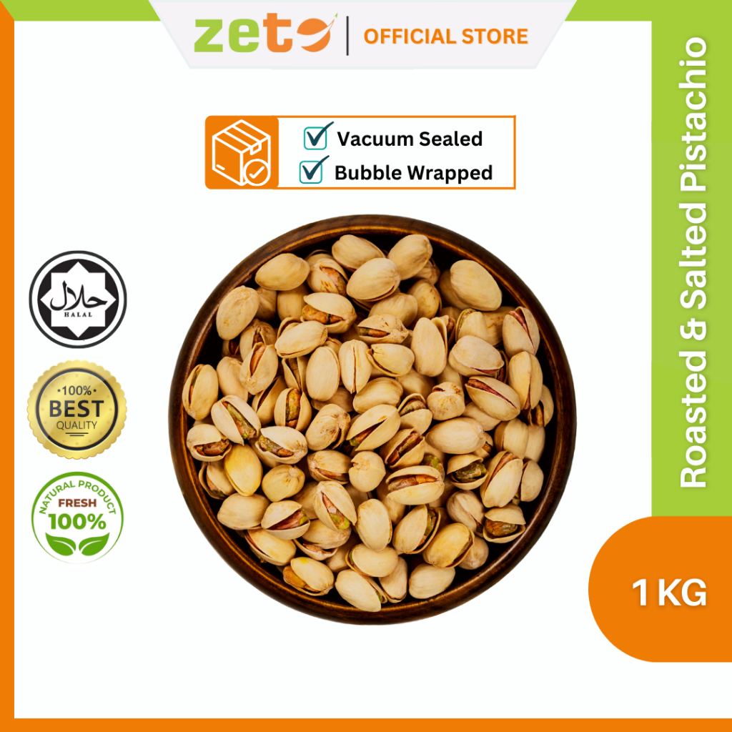 Roasted Salted Pistachio Panggang 1Kg Shopee Malaysia
