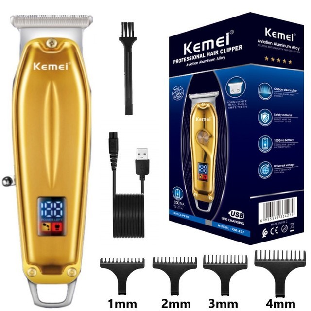 Kemei Km Professional Hair Trimmer Rechargeable Electric Mini Hair Clippers Men Cordless