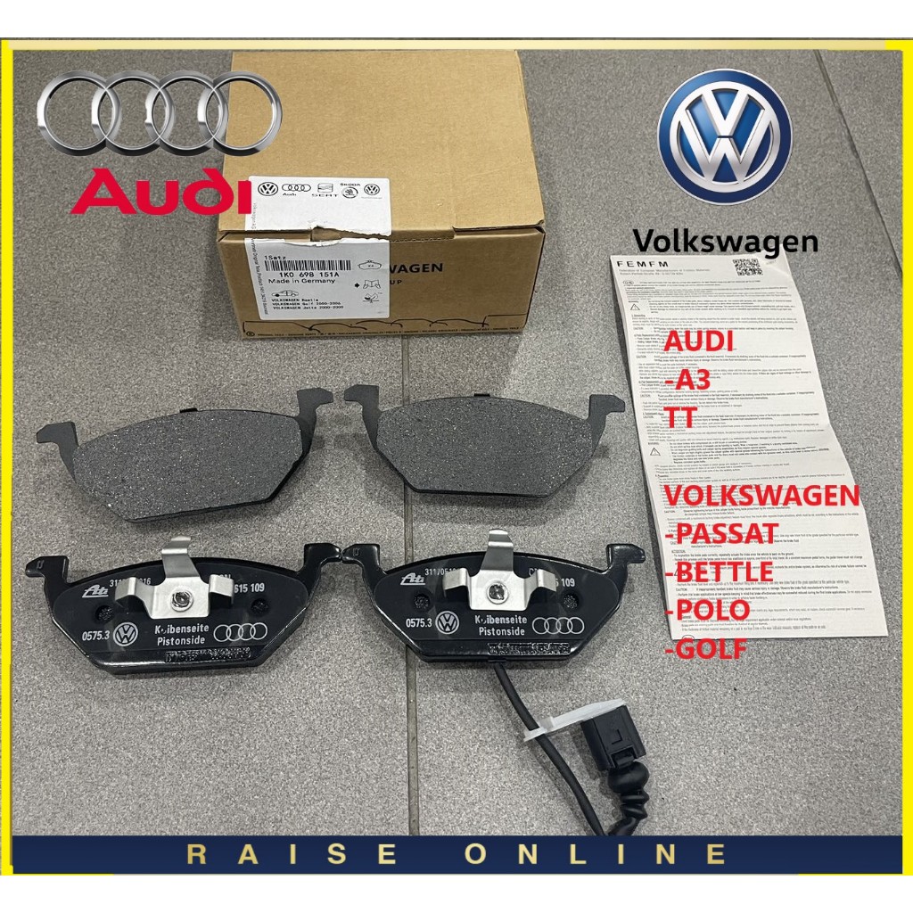 ( 100% ORIGINAL ) VOLKSWAGEN POLO PASSAT BEETLE GOLF AUDI A3 TT DISC ...