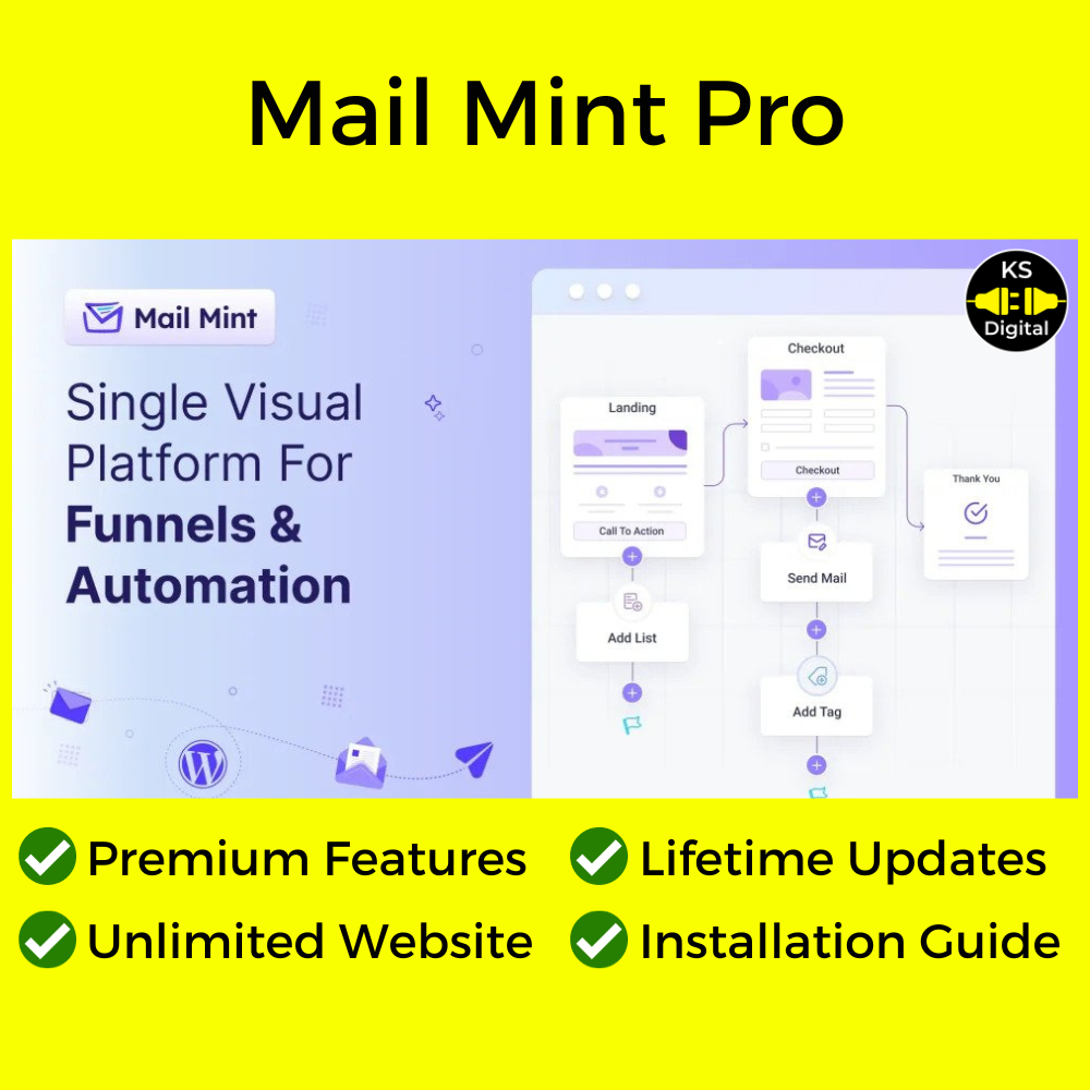 Mail Mint Pro Email Marketing Automation For WordPress (Free Updates