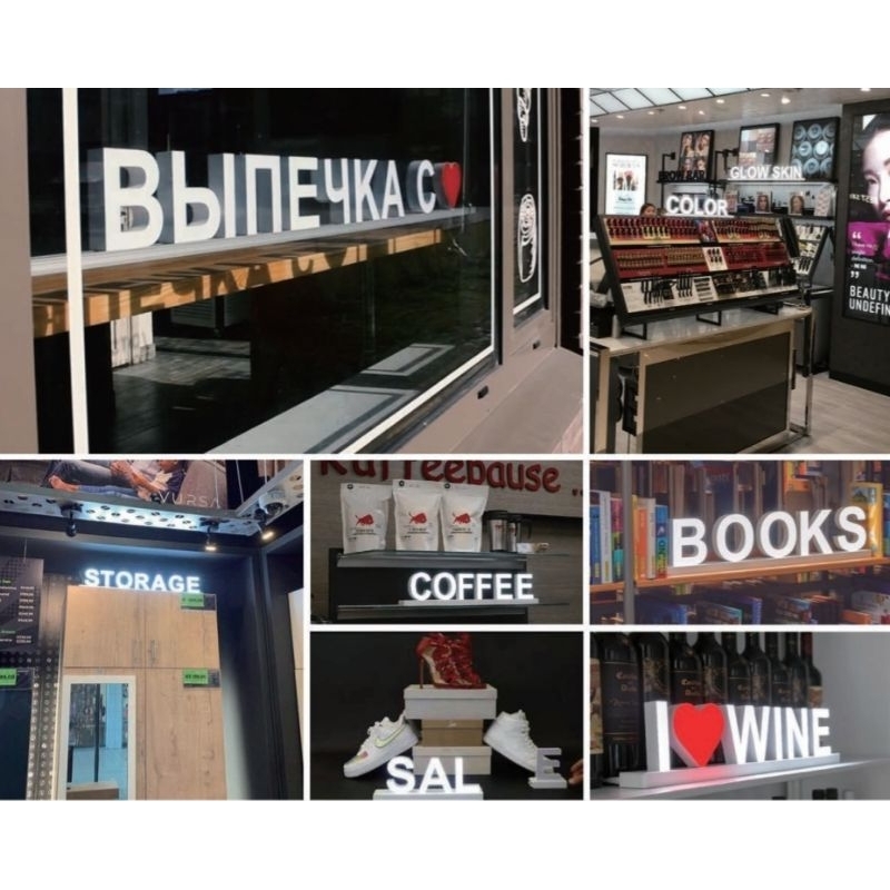 Magnetic Led Lettering Sign - display signage | Shopee Malaysia