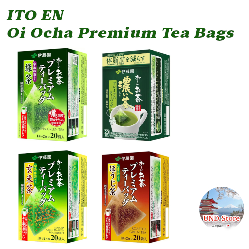 ITO EN Oi Ocha Premium Tea Bags Matcha/Roasted Green Tea/Roasted Rice