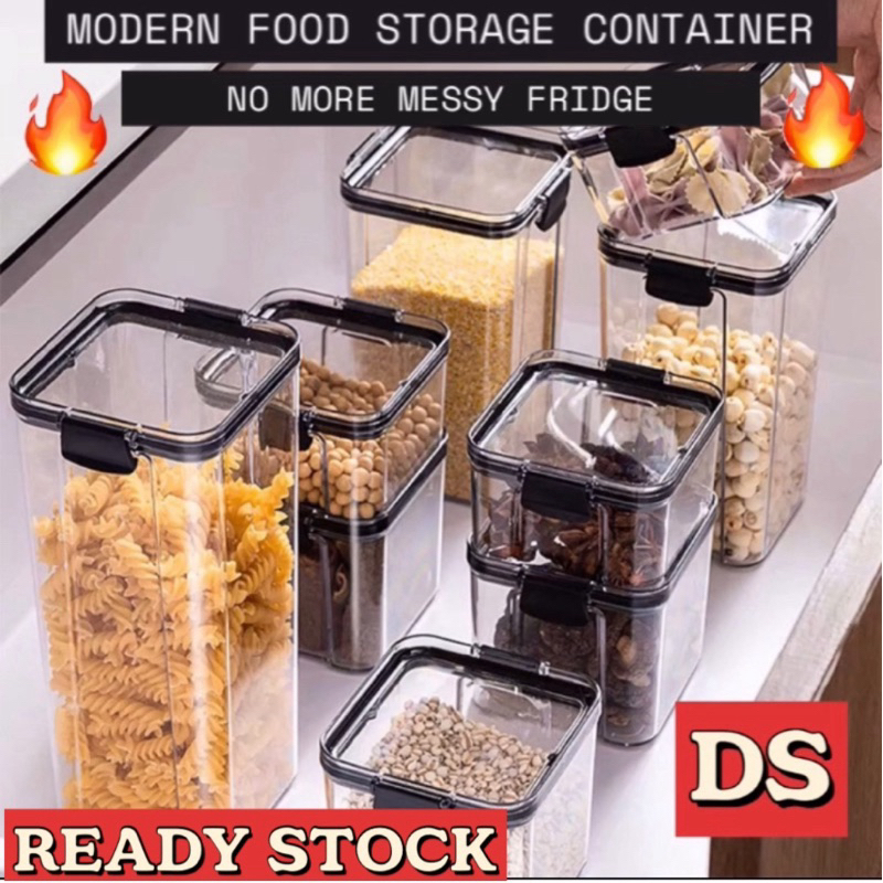 💥VIRAL MODERN Food Storage Container Plastic Kitchen Refrigerator