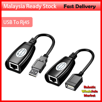 USB EXTENDER cable Extension To Rj45 50m USB 2.0 Male To Female CAT6 CAT5E RJ45 LAN Ethernet Network Repeater Adapter