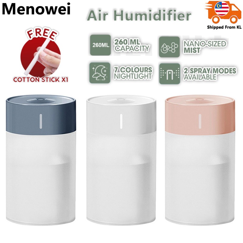 Menowei Air Diffuser Humidifier (7 Color LED) for Home Diffuser Air