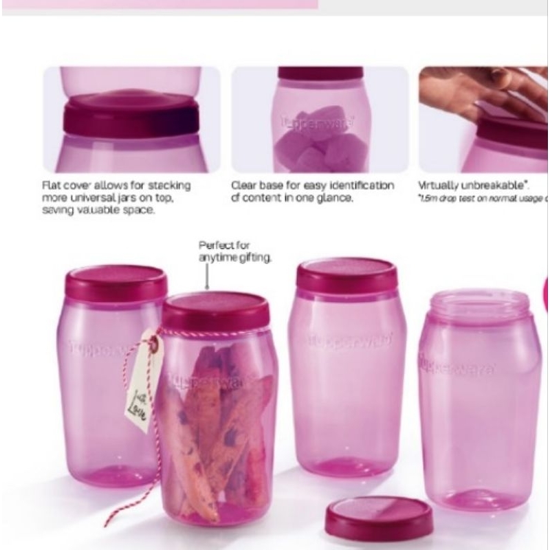 Tupperware Universal Jar 825ml (4)/ (1pcs) | Shopee Malaysia