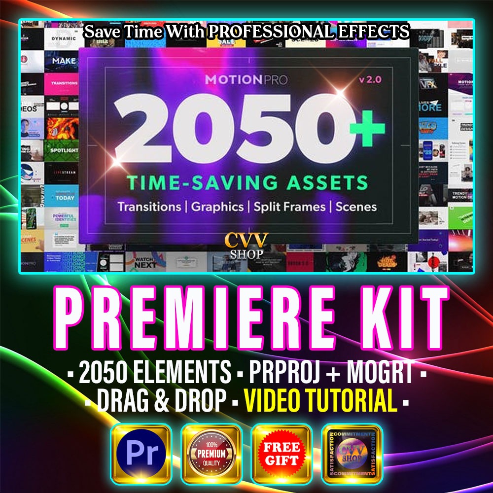 Motion Pro Premiere Kit For Adobe Premiere Pro PC Windows Transitions