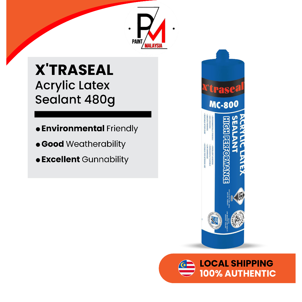 Xtraseal Acrylic Latex Sealant High Performance MC800 480g White