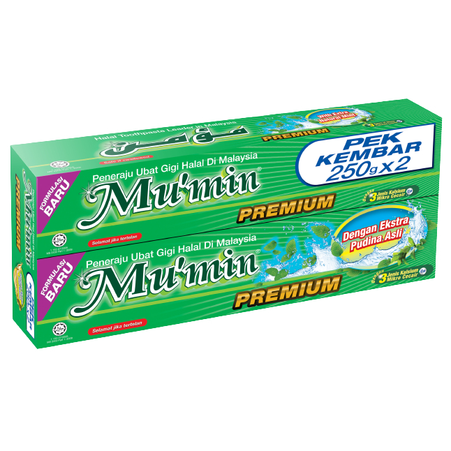 Mu'min Premium Ubat Gigi - Ekstra Pudina Asli 250g x 2 | Shopee Malaysia
