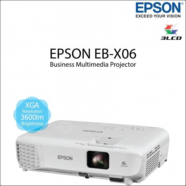 Epson EBX06 XGA 3LCD Projector Shopee Malaysia