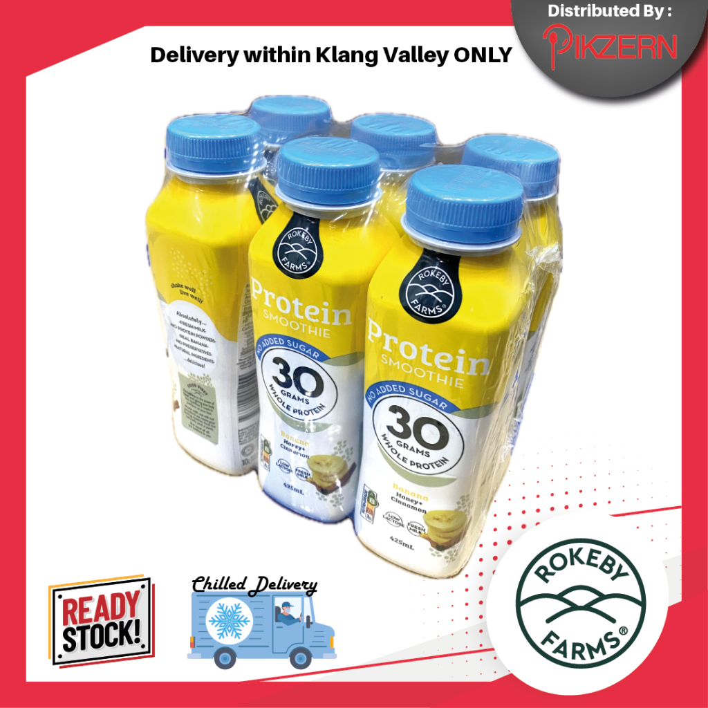 PIKZERN ROKEBY FARMS PROTEIN SMOOTHIE (425ml x 6 in Carton) [KLANG VALLEY DELIVERY ONLY