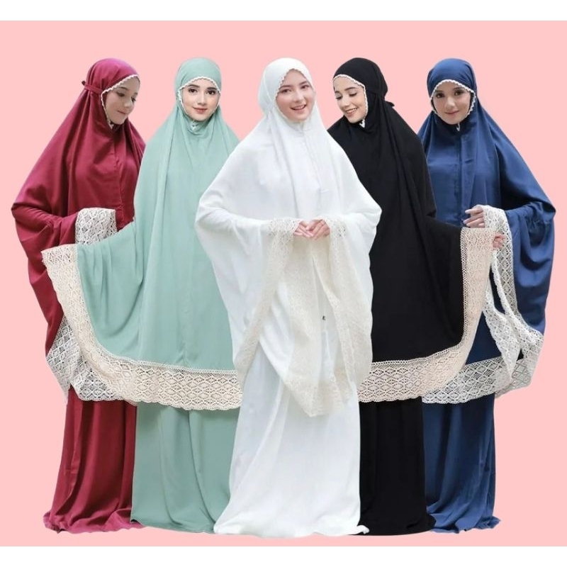 stock clearance.RANDOM COLOR telekung renda free travel beg | Shopee ...