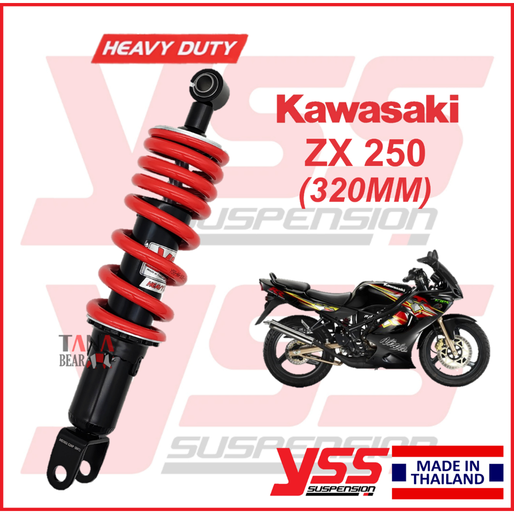 YSS NINJA ZX250 (320MM) HEAVY DUTY adjustable absorber