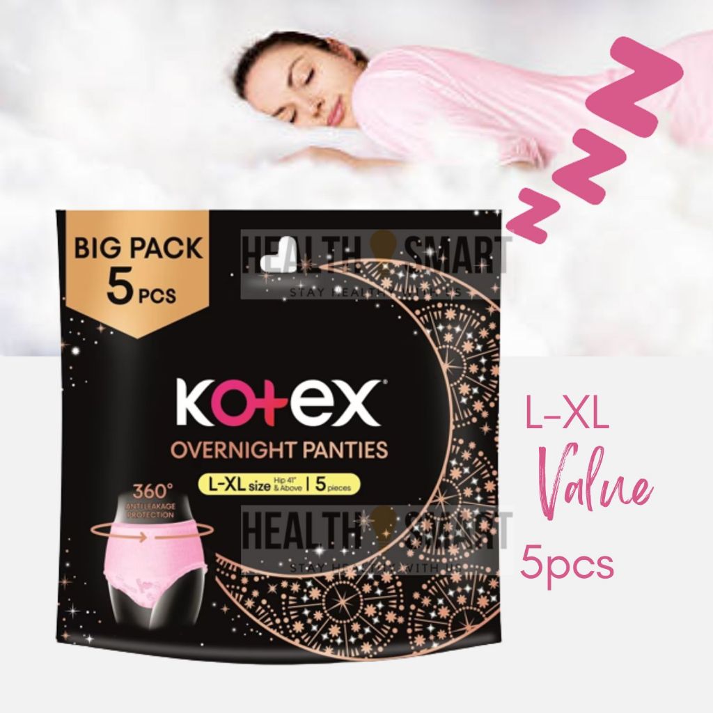 KOTEX Overnight Pants SM/ ML/ LXL/ Pad Seluar Bersalin/ Pad Pantang