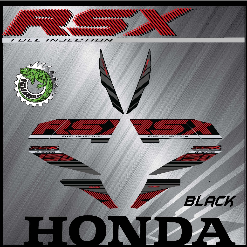 Honda Racing Stripe Real Carbon Fiber License Plate Frame – Black/Red – 50 States