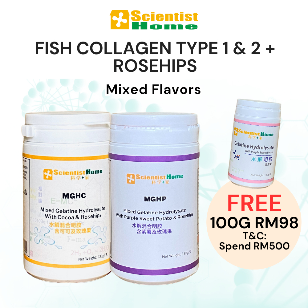 SCIENTIST HOME Mixed Gelatine Hydrolysate w Rosehips 6 btls Bone