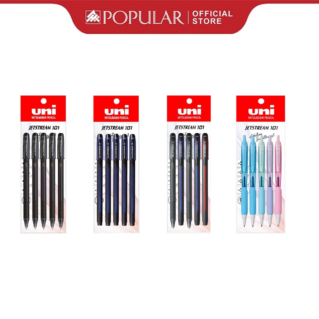 Penna Roller Uni Jetstream SX101 Inchiostro Rosso – Punta 1 Mm, Scorrevole, Asciugatura Rapida