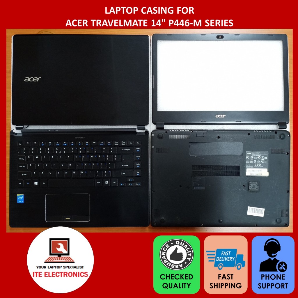 ORIGINAL ACER TRAVELMATE P446 P446-M SERIES LAPTOP COVER BACK CASE ...