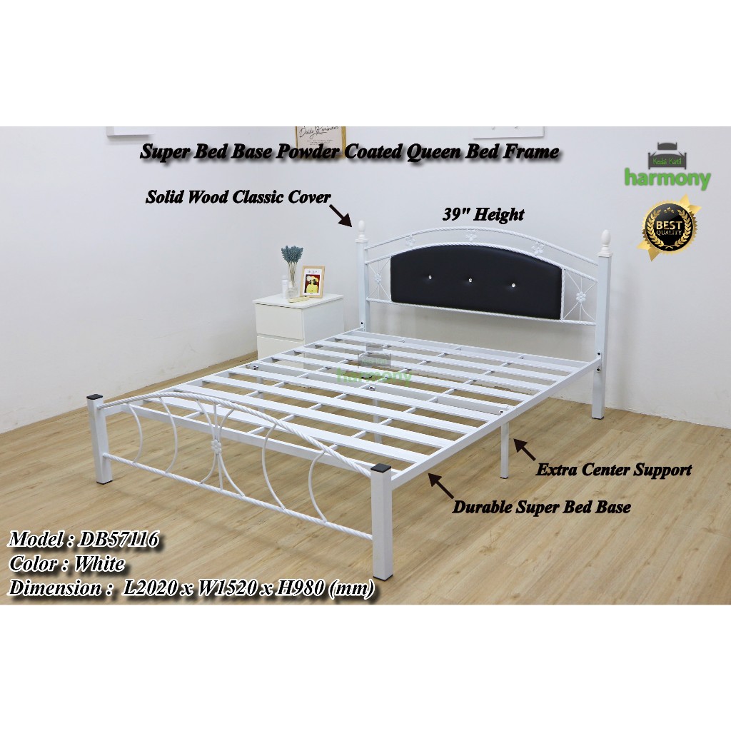 Harmony Mildura Metal Queen Bed Frame / Quality Metal Bed Frame / Queen