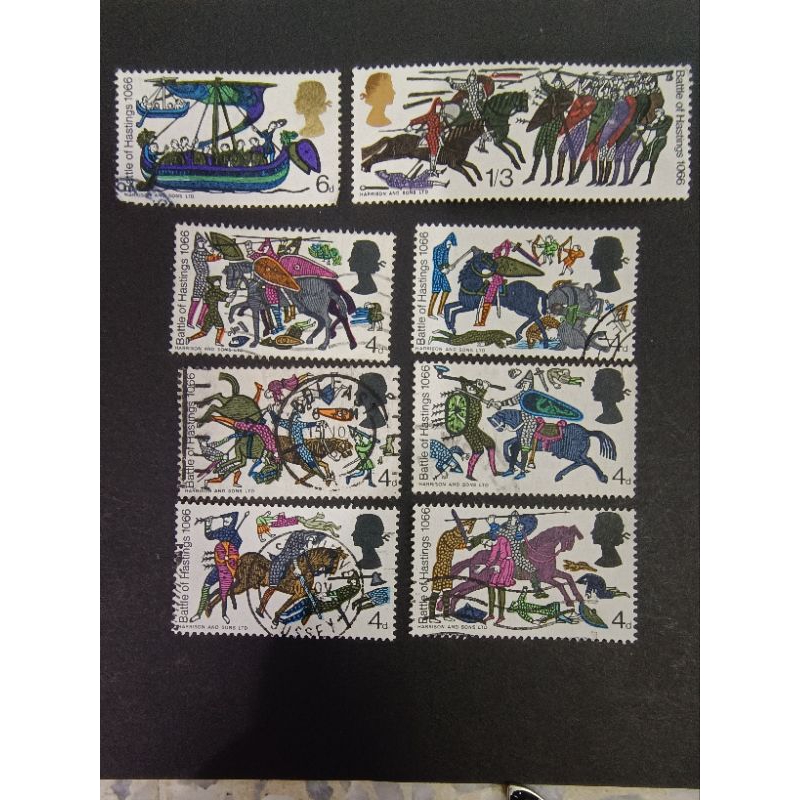UK07 united kingdom 1966 900 years battle of Hasting stamps complete