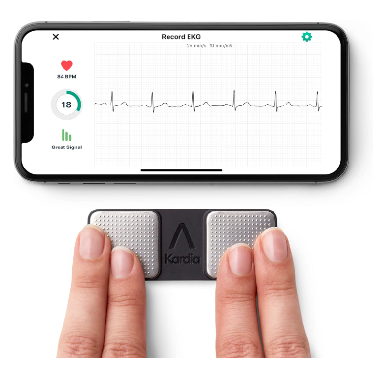 KardiaMobile 1Lead Personal EKG Monitor Record EKGs at Home Detects AFib and Irregular