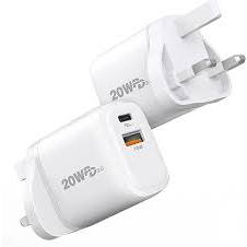RECCI RC30 20W PD+QC3.0 WALL CHARGER - WHITE | Shopee Malaysia