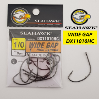 SIZE 8-2) Seahawk DX11010HC Wide Gap High Carbon Fishing Hook Mata Kail