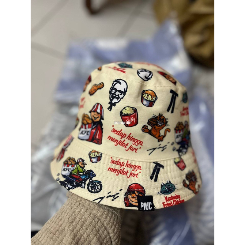 KFC bucket hat reversible topi fisherman hat Shopee Malaysia