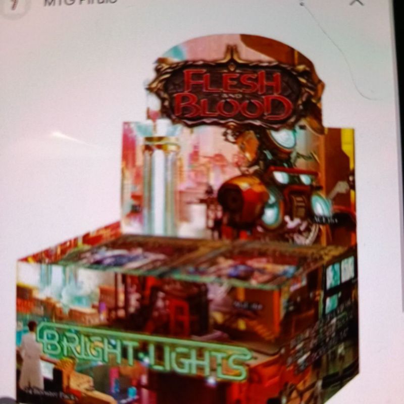 bright lights booster box Flesh And Blood TCG Pack with the first ever equipment that start thegame in your deck Flesh and Blood - Bright