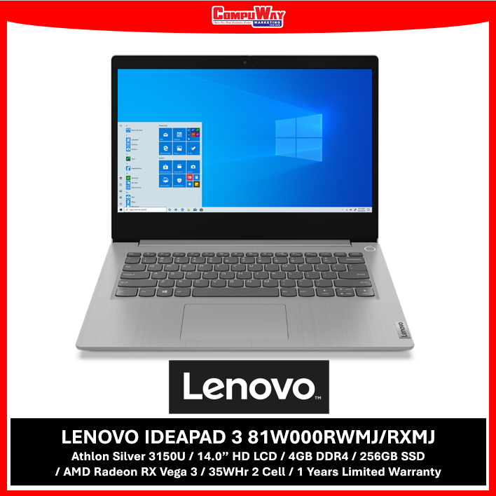LENOVO IP3-14-81W000RWMJ/RXMJ (ABYSS BLUE/PLATINIUM GREY/14.0 HD/ATH ...