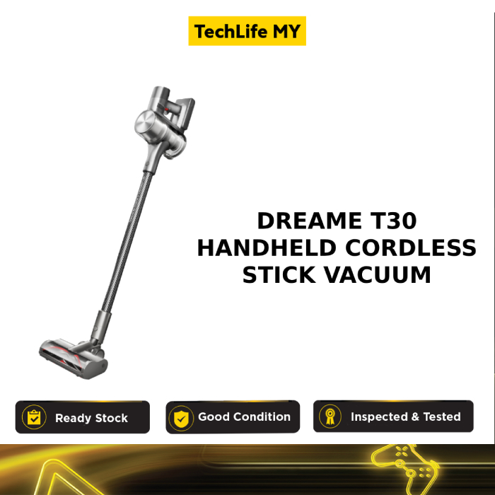 Dreame T30 Handheld Cordless Stick Vacuum VShaped AntiTangle Brush