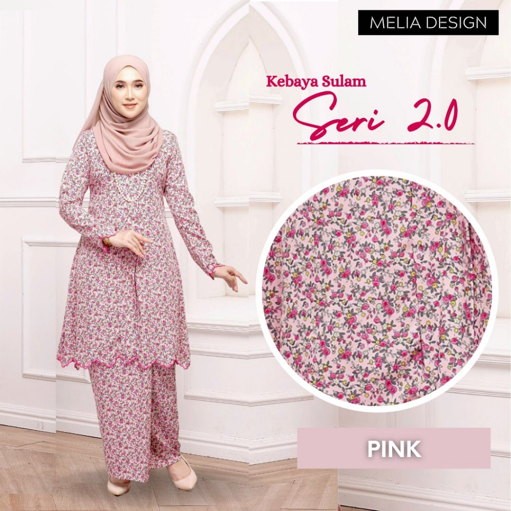 By Melia Design Baju Kebaya Hot Viral 2024 Moden Sulam Biku Cotton ...