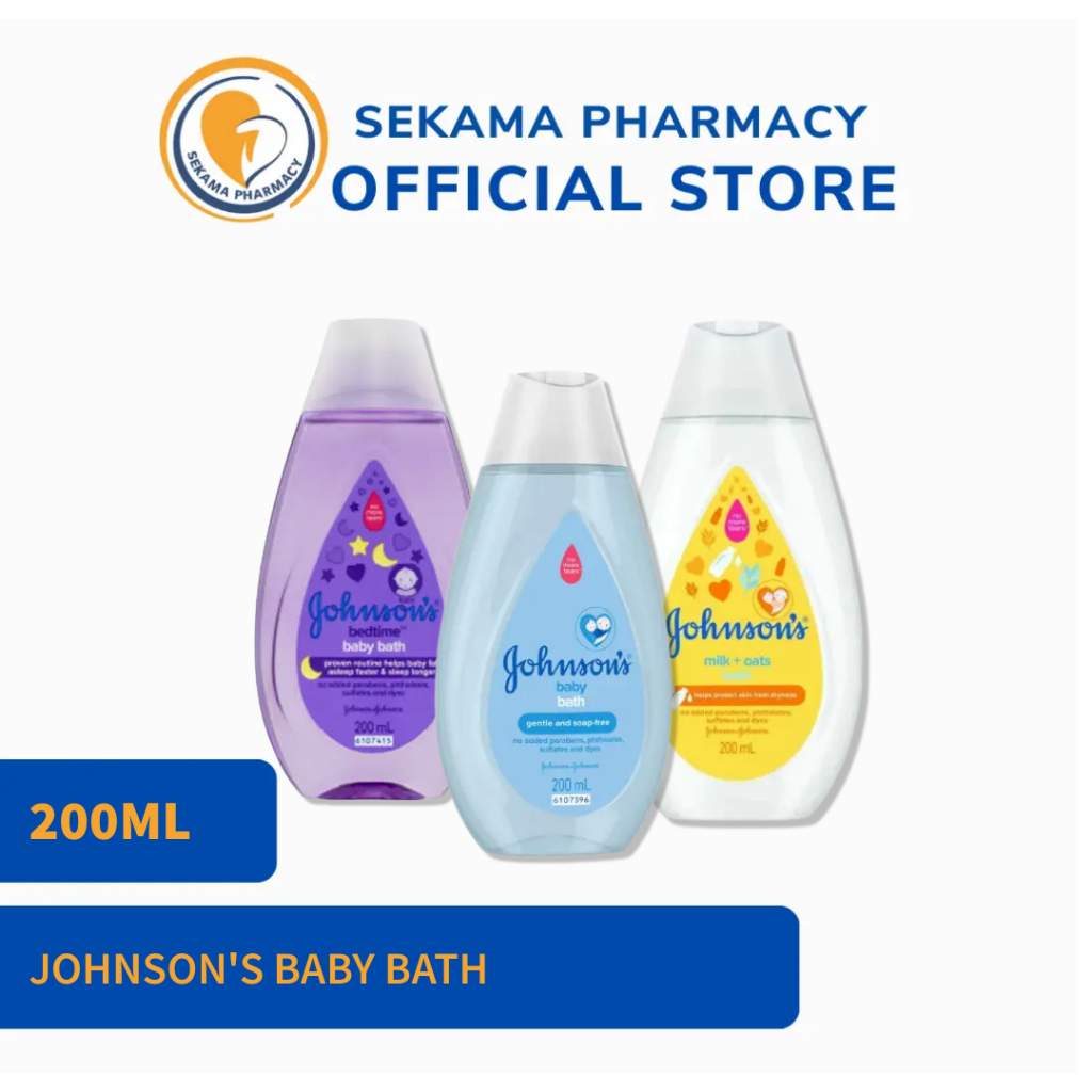 JOHNSON'S BABY BATH 200ML (GENTLE/ MILK + OAT/ BEDTIME) | Shopee Malaysia