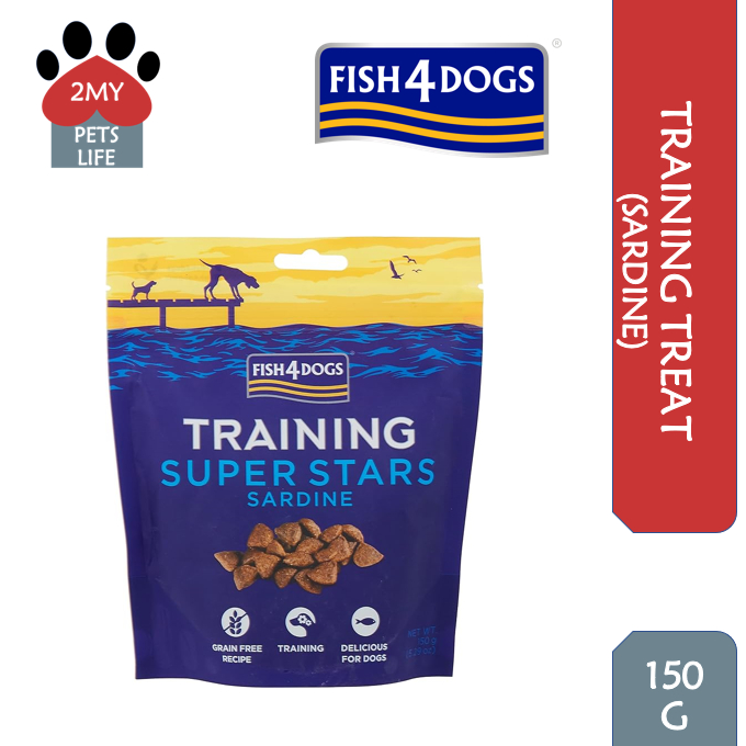 FISH 4 DOGS SUPER STAR TRAINING TREATS SARDINE FOR DOGS 150G Shopee