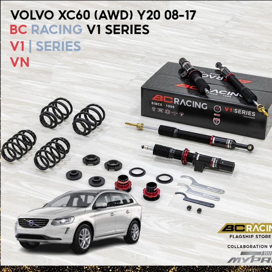 BC Racing V1 Series High Low Soft Hard Adjustable Absorber VOLVO XC60 (AWD) Y20 0817 Shopee