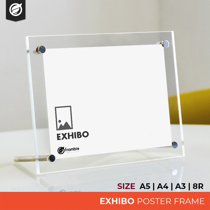 Frambie EXHIBO Acrylic Photo Frame A5 A4 & A3 Standing Acrylic