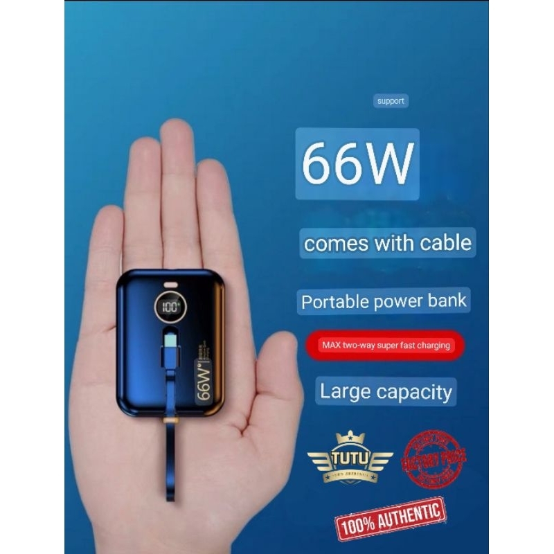 [Built In Cable] DNA DESIGN PB 66 5A Mini Digital Display 10000mAh ...