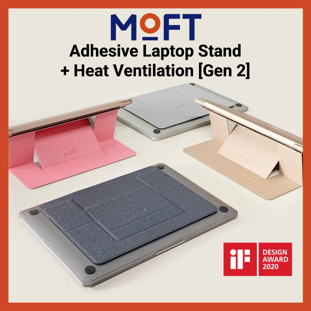 MOFT Invisible NonAdhesive Foldable Laptop Stand Removable & Reuse