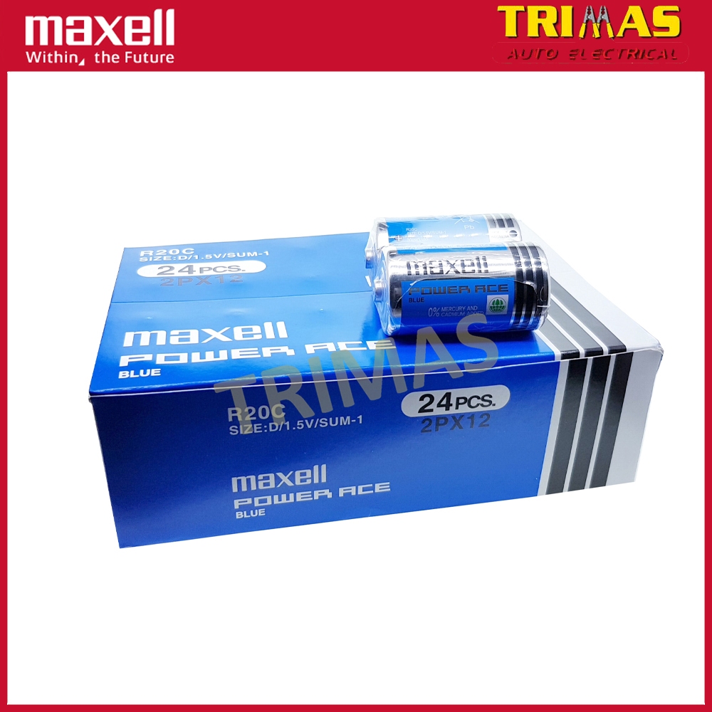 Maxell Japan Power Ace Heavy Duty D Type Battery (2PCS) | Shopee Malaysia