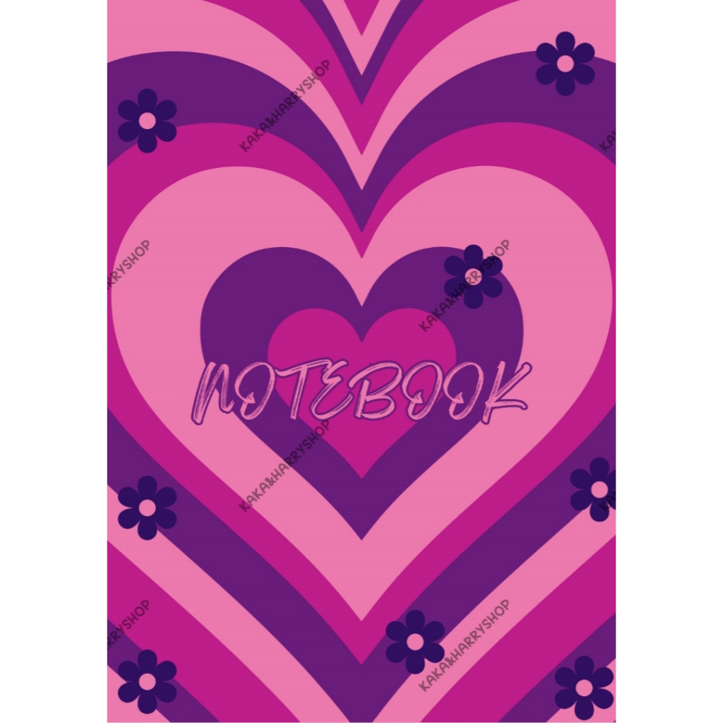 PURPLE HEARTS NOTEBOOK PRINTABLE PDF | Shopee Malaysia