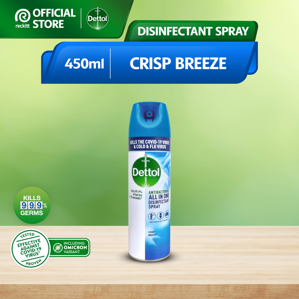 Dettol Disinfectant Spray Crisp Breeze 450ml Shopee Malaysia