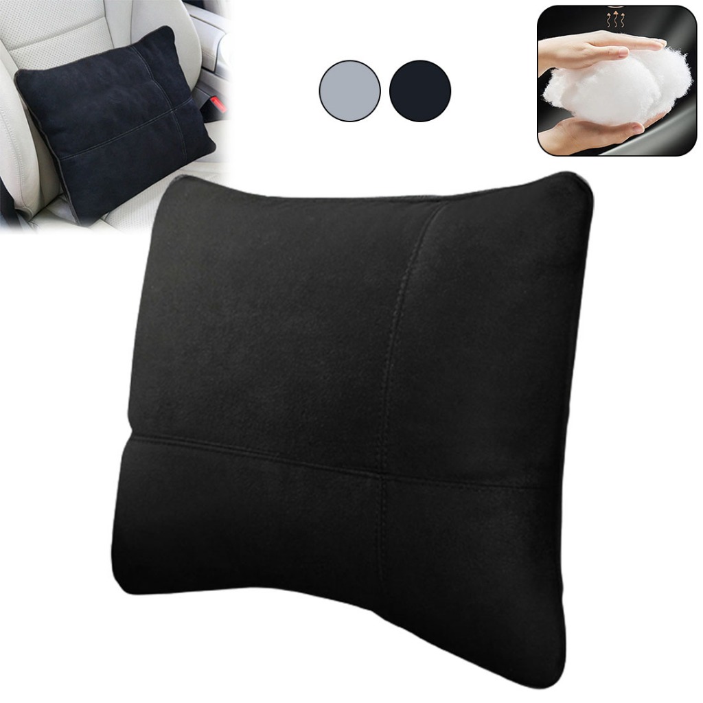 Lumbar Support Pillow for Car Suede Material Back Support for Lower