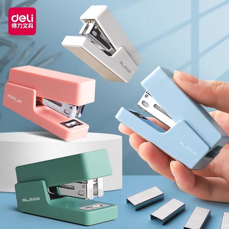 Deli Stapler Nu Sign Modern Design Creative Mini Stapler | Shopee Malaysia