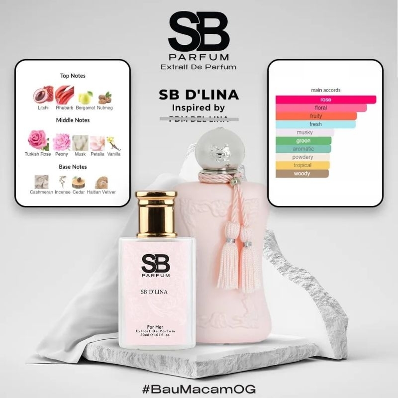 Delina PDM Inspired Perfume By SugarBomb (W) SB D’LINA Parfum Scent
