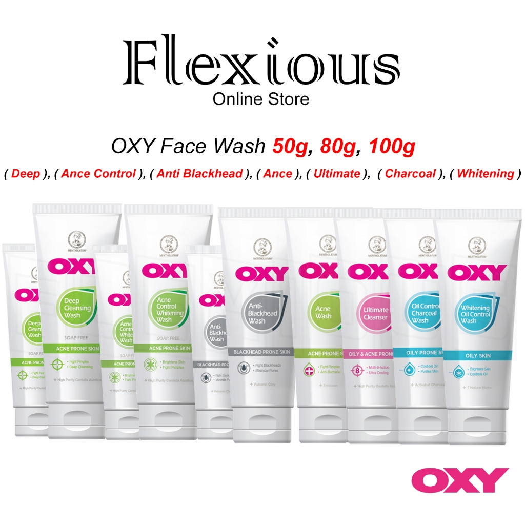 *OXY* Mentholatum Face Wash 50g, 80g, 100g ( Deep, AnceControl, AntiBlackhead, Ance, Ultimate