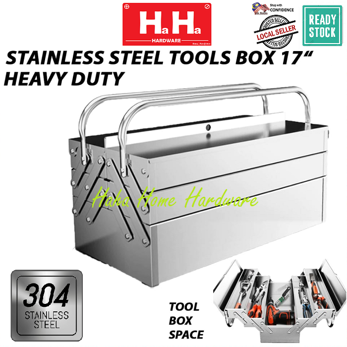 Stainless Steel Cantilever Tools Box Heavy Duty 2 & 3 Layer Tool Box