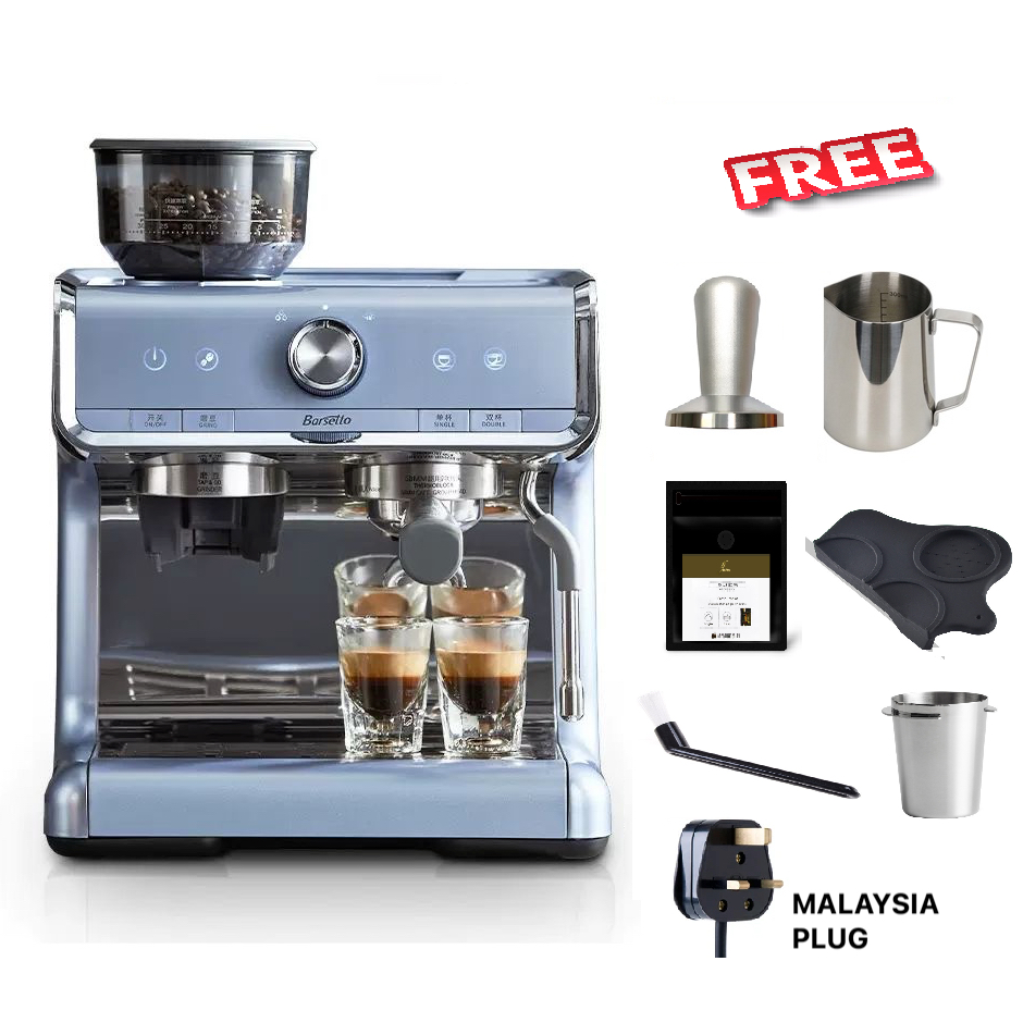 New! Barsetto (1 Year Warranty) Espresso Coffee Machine with Grinder