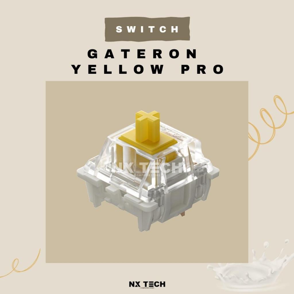 Gateron yellow pro 2.0 3 pin Linear Switch for mechanical keyboard ...
