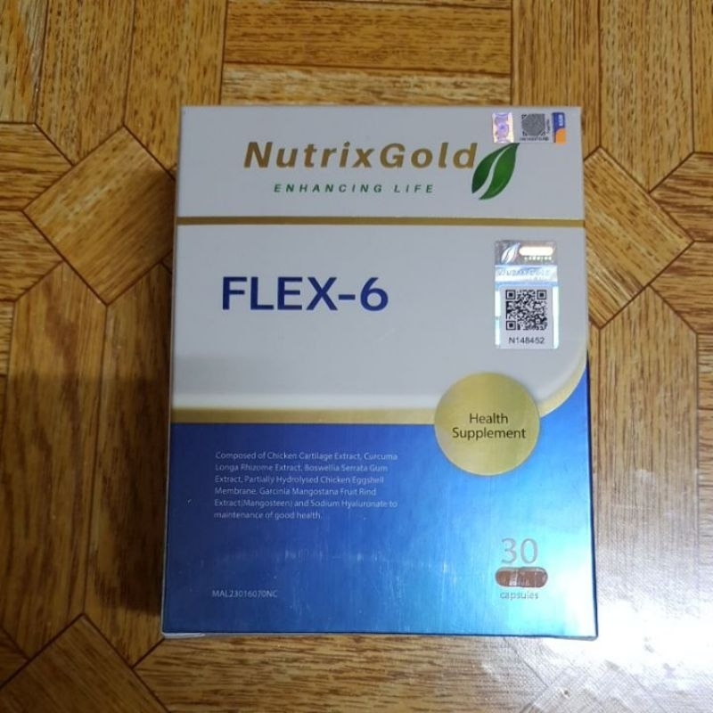 Nutrixgold Flex-6 Capsules 30s (Expiry Date:03/2027) | Shopee Malaysia