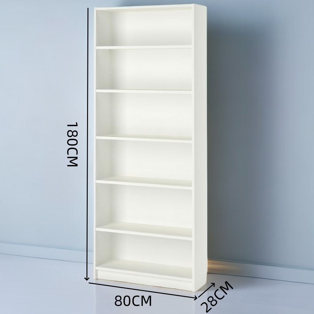 IKEA Book Rack Bookshelf 6 Tier White/Black Color Bookcase Shopee Malaysia